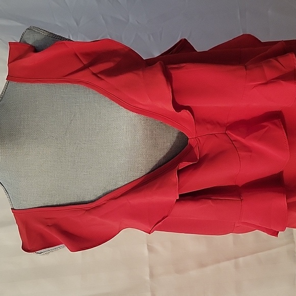 ADORE ME, Red Bay Lake Ruffled Cami, Size:  3X, NWT - Picture 2 of 10